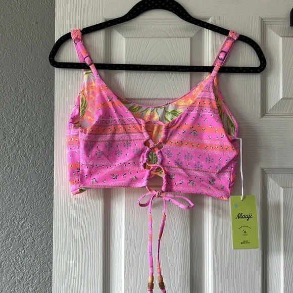 Maaji reversible lace up back bikini top - Picture 2 of 10